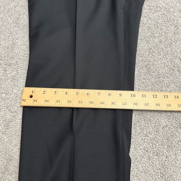 Lauren Ralph Lauren Wool Dress Pants Mens 38x30 Black Straight Leg Classic Work - Picture 12 of 14